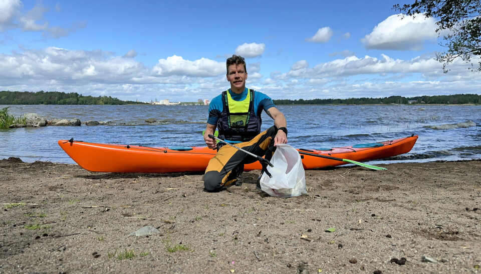 Per Fredin på Aktivt Uteliv lanserar en skräpplockarkampanj för att minska skräpet i Mälaren.