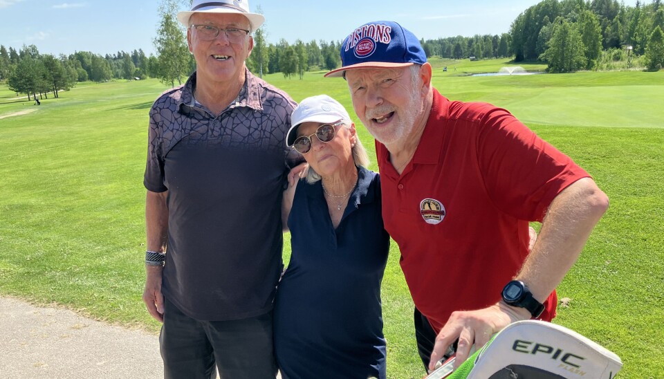 Erfarna golfare. Lennart Pettersson 73 år och boende i Ramnäs har spelat golf sen 1986. 75-årige västeråsaren Lars-Göran Almgren är golfare sen 1990 och Margareta Fredriksson 77 år också från Västerås har spelat sen 1999.