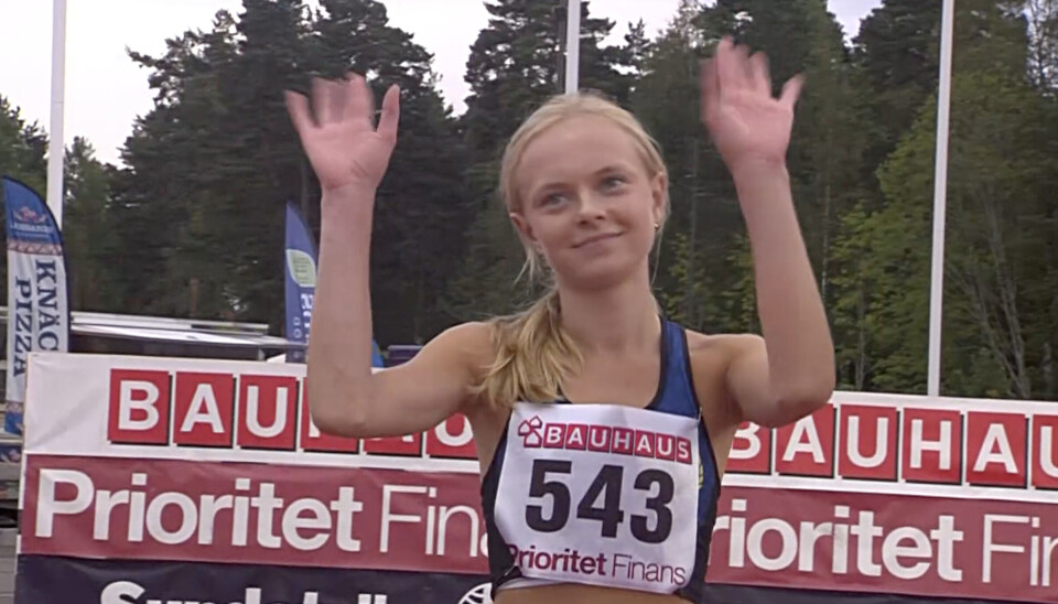 Nära medalj. Västerås sprintertalang Filippa Engström var snubblande nära brons på 100 meter under SM-tävlingarna i Karlstad. Nu väntar junior-EM.