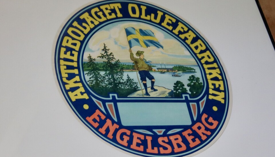TIDSTYPISK. Logotypen visar ön med en scout i förgrunden. TIDSTYPISK. Logotypen visar ön med en scout i förgrunden.