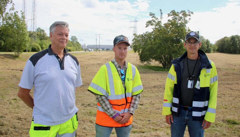 KRAFTKARLAR. Max Spreitz, Svenska Kraftnät, Marcus Bouveng, Craftor, och Fredrik Nilsson, Svenska Kraftnät. KRAFTKARLAR. Max Spreitz, Svenska Kraftnät, Marcus Bouveng, Craftor och Fredrik Nilsson, Svenska Kraftnät.