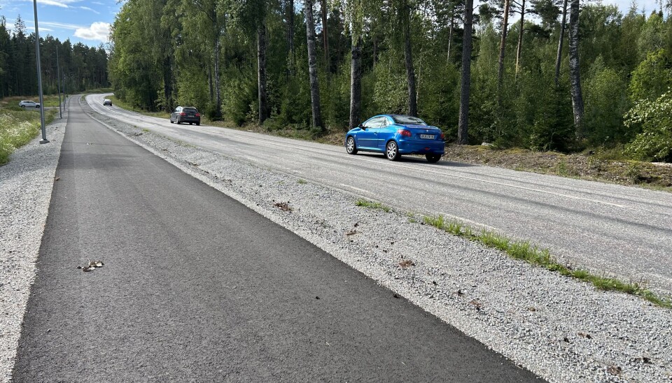 Trafiksäkert. Den nya gång- och cykelbanan gör sträckan mellan Ransta och Kumla mer trafiksäker att färdas på.
