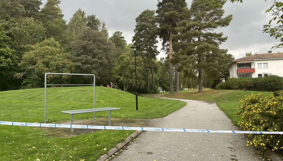 Stor avspärrning.