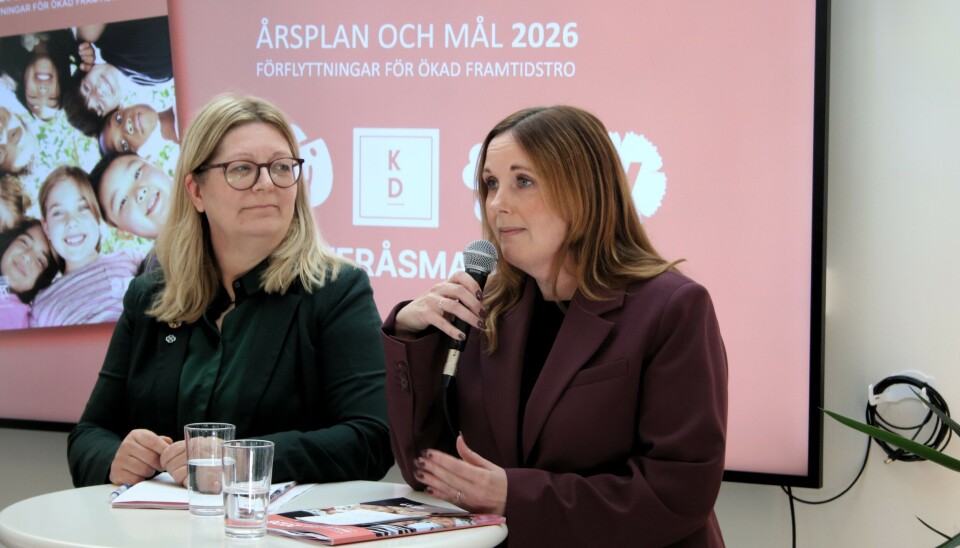 Vicki Skure-Eriksson (C) och Anna Maria Romlid (V). Center och Vänster. Vicki Skure-Eriksson (C) och Anna Maria Romlid (V).