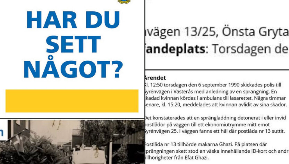KALLT FALL. Brevbombsmordet utreds formellt fortfarande. KALLT FALL. Brevbombsmordet utreds formellt fortfarande.