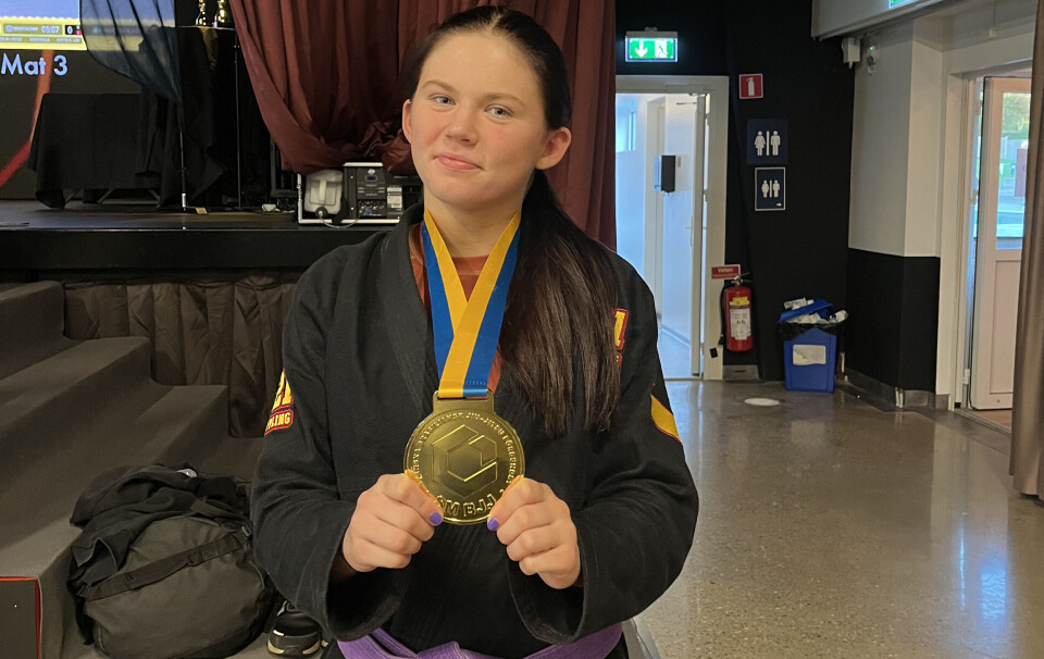 Guldtjej. Freja Lannefors vann sitt första SM-guld i vuxenklassen.