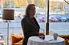 På plats. Amanda Grönlund (KD), kommunstyrelsens vice ordförande.