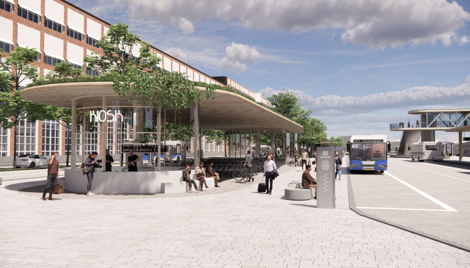 Framtidens busstorg i Västerås.