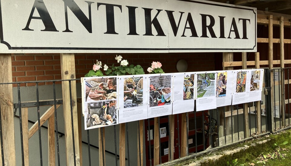Borgmästaregatan. I år firar antikvariat Gläntan 20 år.