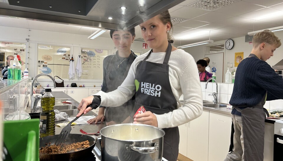 Vegetariskt. Rätten som tillagades var 'Glödande vegetarisk bolognese'.