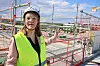 Ivrig. Maria Signal Martebo, vd Alstom Sverige, undrar när det nya tågstoppet ska börja byggas.